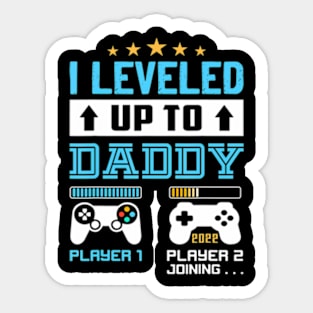 I Leveled Up To 2024 Soon To Be Dad 2024 Sticker